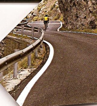 climbing along a guard rail climbing along a guard rail